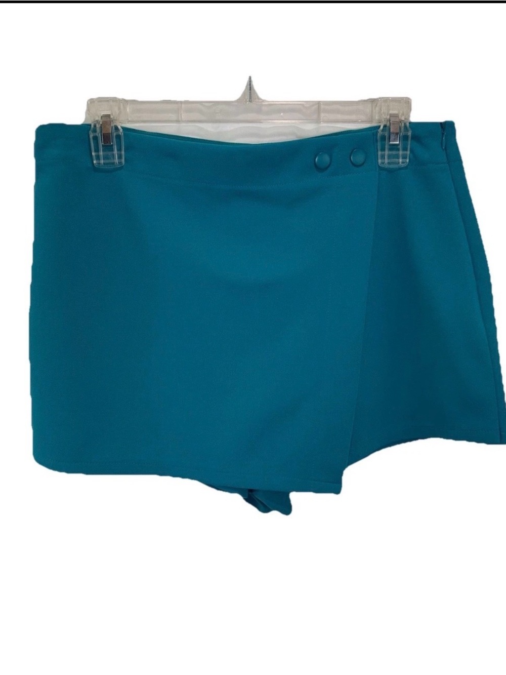 Sincerely Jules Teal Wrap-Front Skort